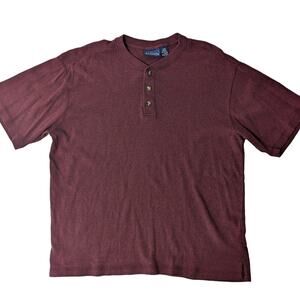 Vintage Red Button T-shirt